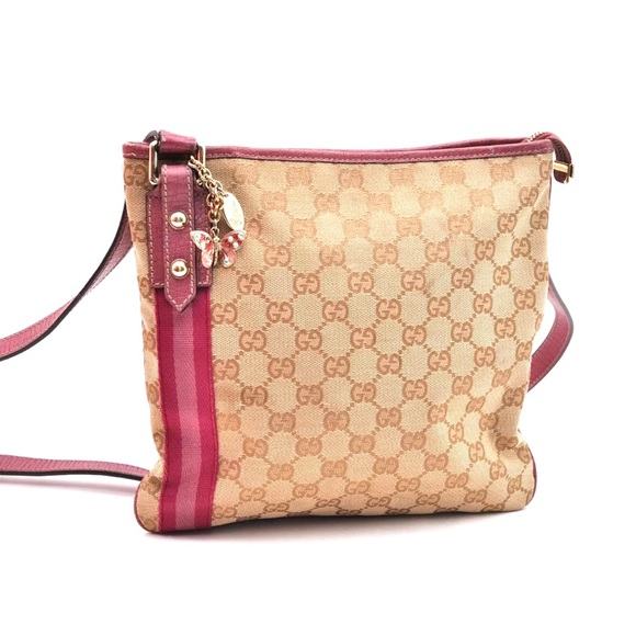 Gucci Handbags - Authentic Gucci crossbody pink leather crossbody